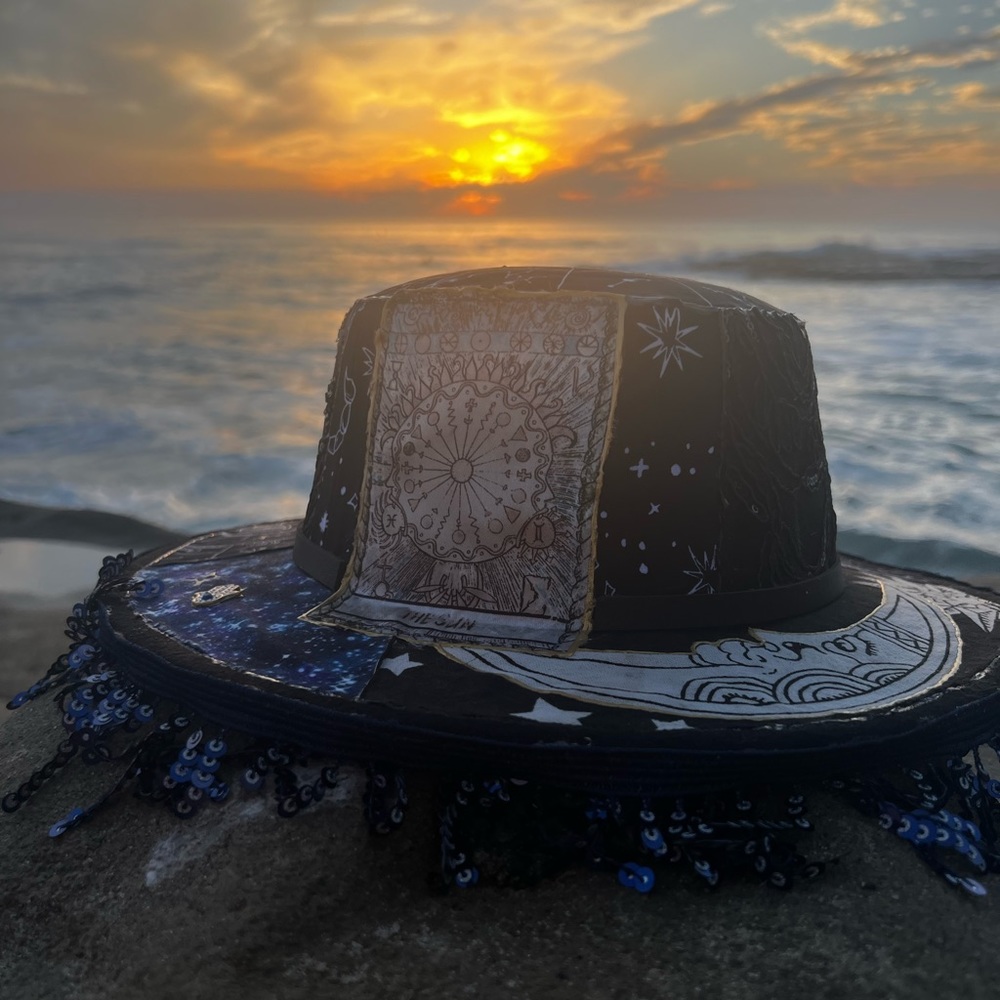 Celestial astrology hat fedora
